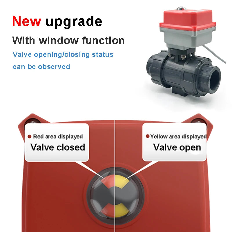 1/2 3/4 Upvc Electric Ball Valve 220v 2-Way
