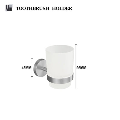 Brushed Nickel Bathroom Towel Bar Bath Robe Hook
