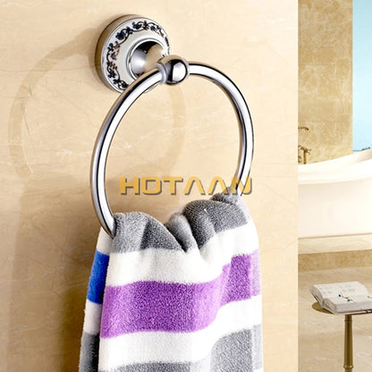 Stainless Steel Ceramic Bathroom Robe Hook Paper Holder