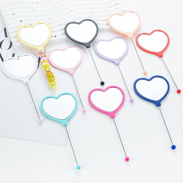 10pcs Diy Beaded Hand Mirror Creative - Beaded