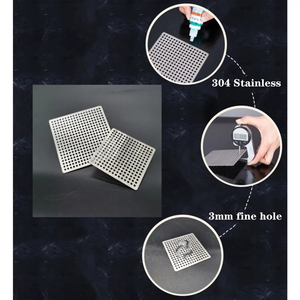 Stainless Steel Floor Drains Net Cover Square Drain