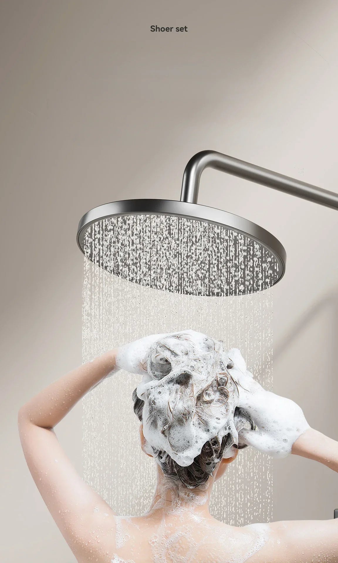 Grey Knob Type Three Ways Water Outlet Shower