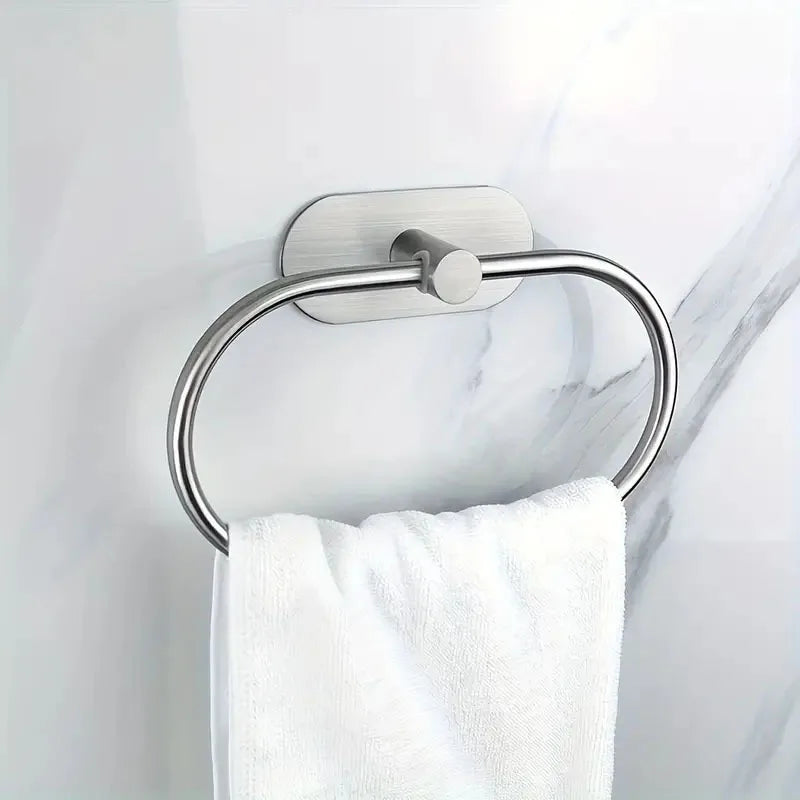 Self Adhesive Towel Ring Bathroom 304 Stainless Steel
