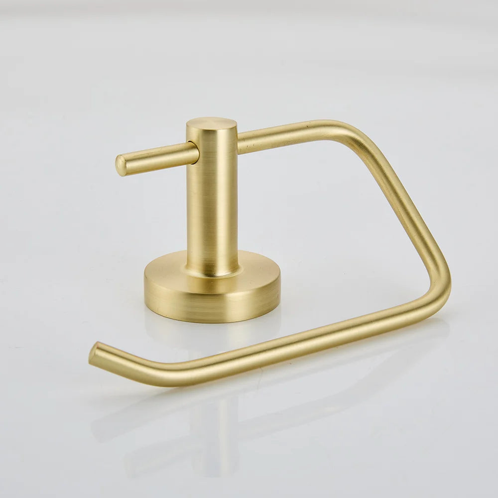 Brushed Gold Wall Mount Shelf Toilet Bath Hardware