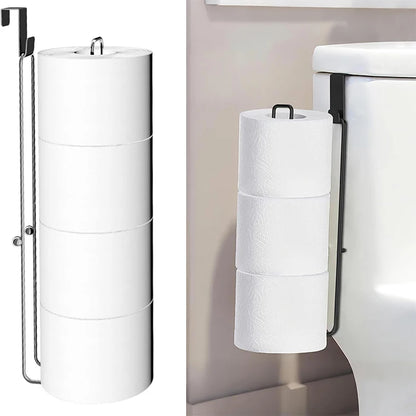 Bathroom Toilet Paper Holder Storage Extra Rolls Over