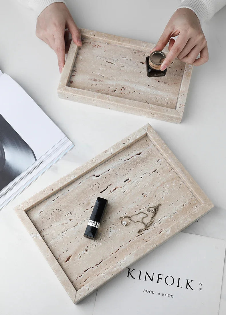Natural Cave Stone Bathroom Supplies Jewelry Storage Tray