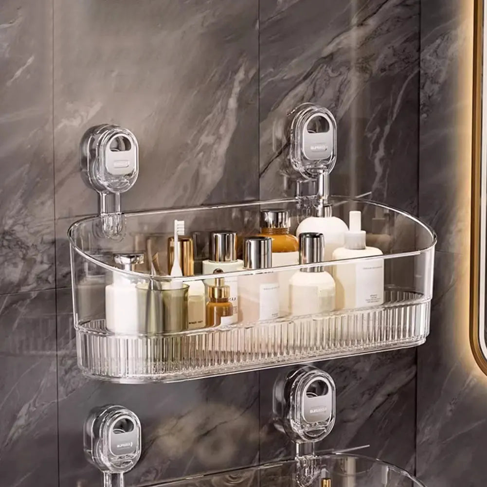 Hanging Shower Shelf Suction Storage Box Large Capacity