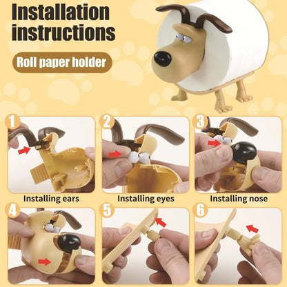 Fun Dog Raccoon Sheep Toilet Paper Holder Decor