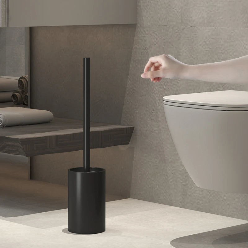Bathroom Toilet Brush Holder Cleaning Plastic Floor Standing