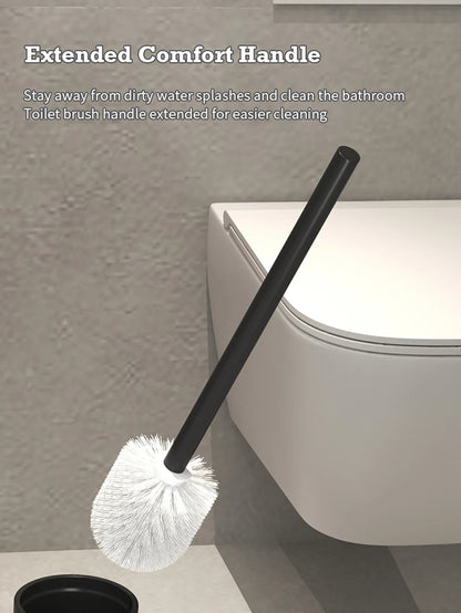 Bathroom Toilet Brush Holder Cleaning Plastic Floor Standing