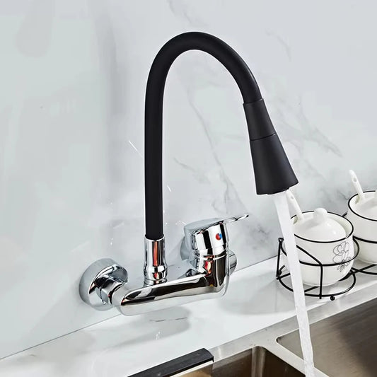 Wall Mounted Faucet Mixer Sink Faucet 360 Degree