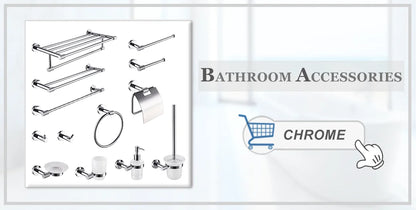 Rose Gold &Black Wall Mount Shelf Toilet Bath