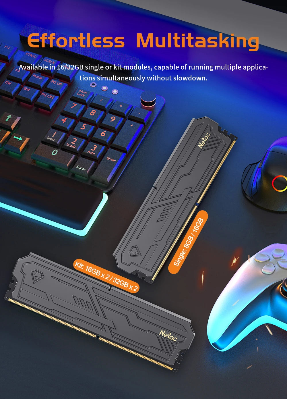 Netac Ddr5 32gb 16gbx2 Memoria Ram Ddr5 4800mhz