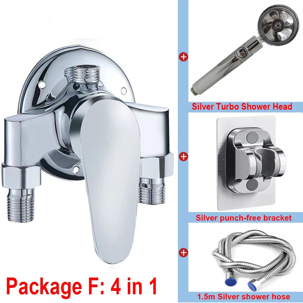 G1/2 Bathtub Shower Faucet Cold Water Mixing Valve