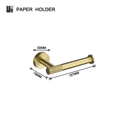 Brushed Gold Towel Bar Toilet Seat Rack Robe