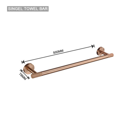 Brushed Rose Gold Toilet Brush Holder Toilet Paper