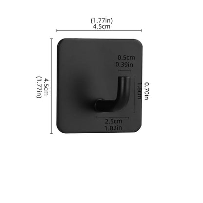 4pcs Strong Adhesive Wall Hook Sticker Hanging Coat