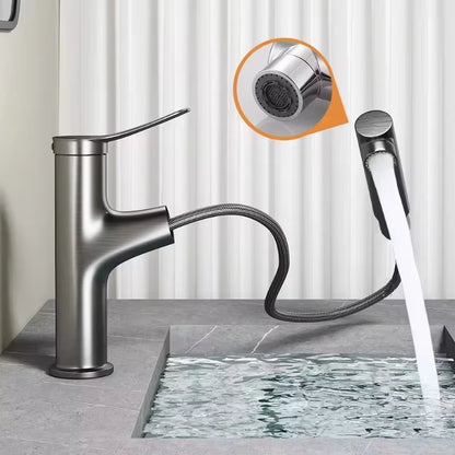 Pull-Out Bathroom Faucet Cold Water Outlet Bathroom Sink