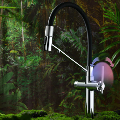 Aitana Brushed Rose Gold Pull-Out Faucet Luxury Drinking
