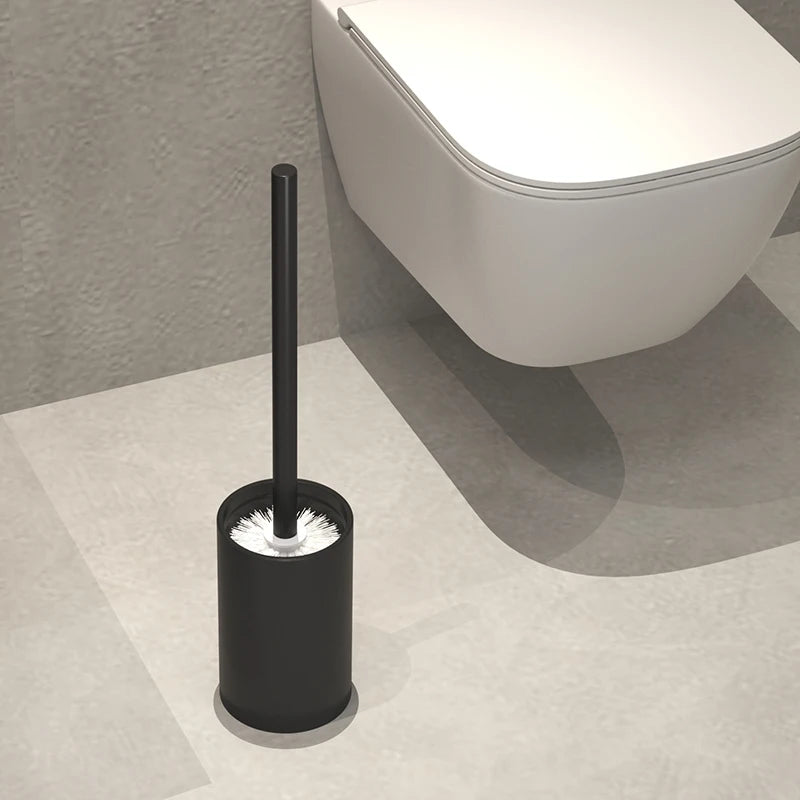 Bathroom Toilet Brush Holder Cleaning Plastic Floor Standing