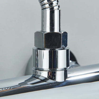 Thermostatic Shower Faucet Mixing Valve Bathroom Long Rotate