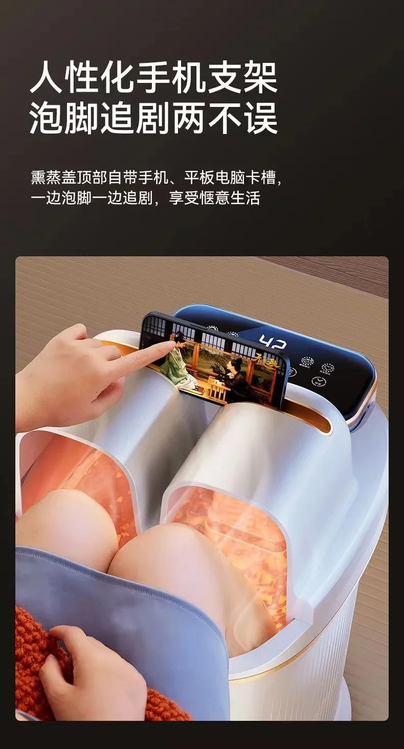 Foot Soaking Bucket Electric Massager Foot Wash Basin