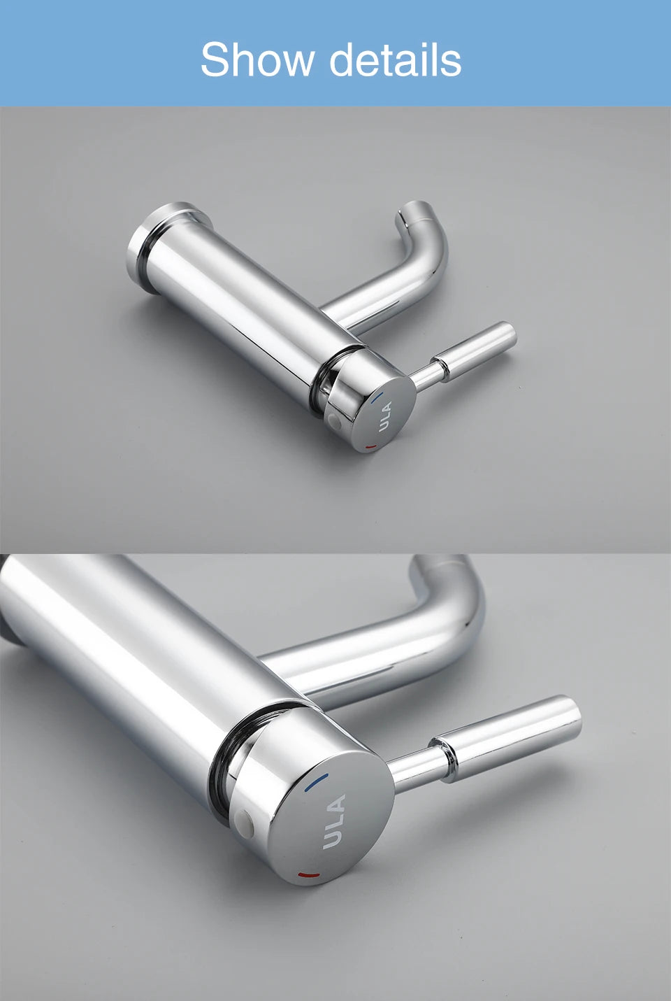 Ula G1/2 Basin Faucet Waterfall Bathroom Sink Faucet