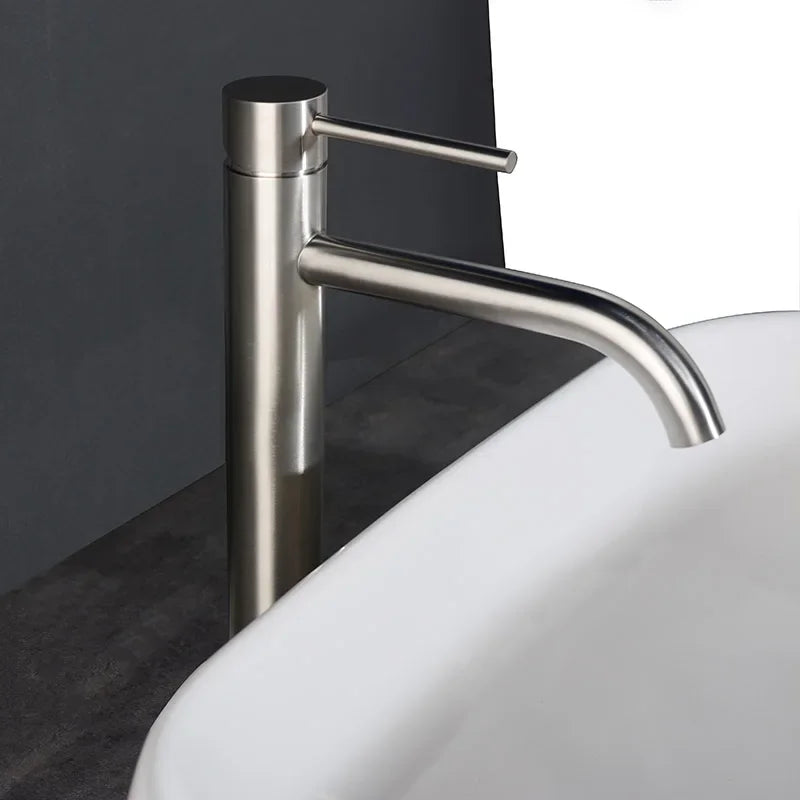 Brushed Gold Bathroom Basin Faucet Cold Mixer Water