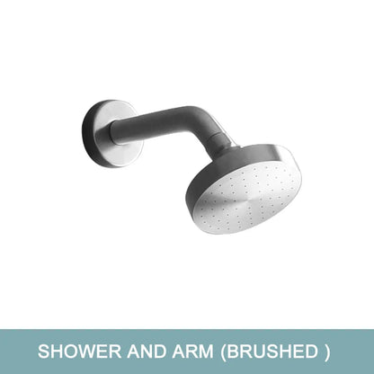 Shower Faucet System Stainless Steel Head Shower Wall