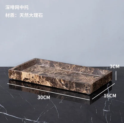 Emperador Dark Natural Marble Bathroom Brown Luxury Toothbrush