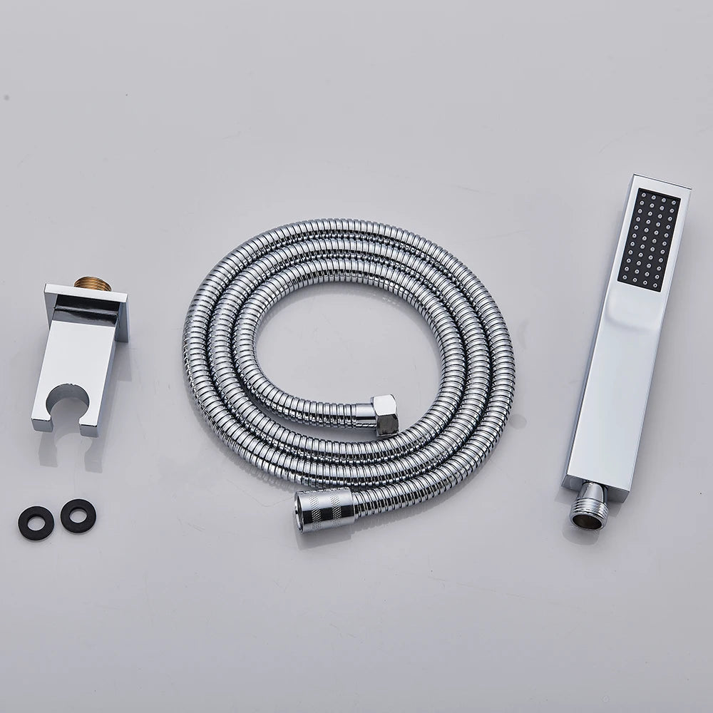 Poiqihy Golden Handshower Head 150cm Stainless Steel Shower