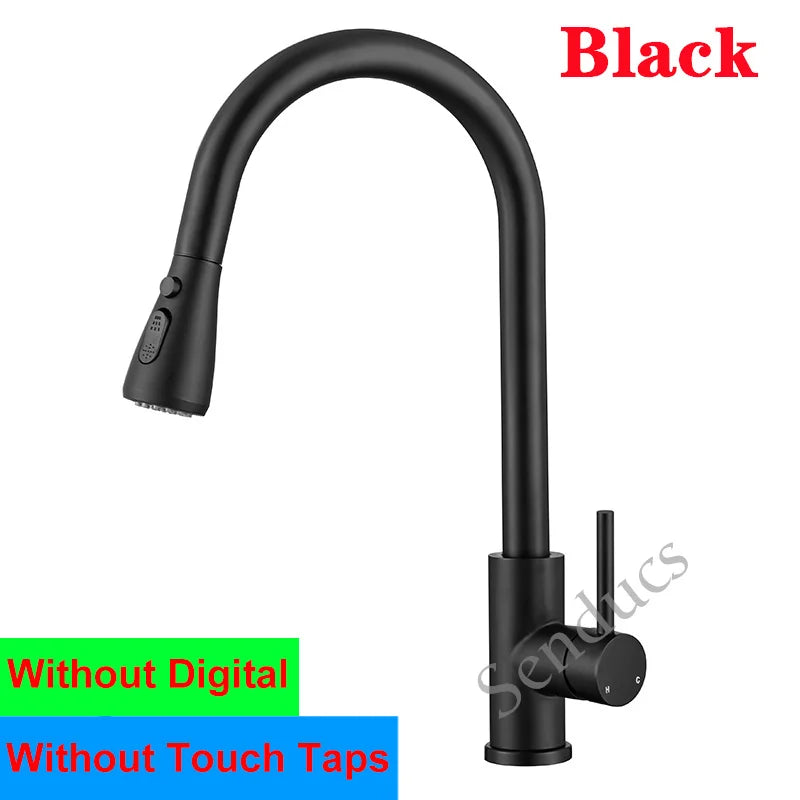Smart Digital Touch On Faucets Stainless Steel Cold