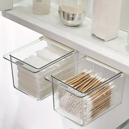 Transparent Bathroom Cotton Stick Makeup Cotton Bathroom Pull-Out