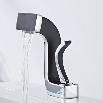 Bathroom Faucet Brass Gold White Bathroom Basin Faucet