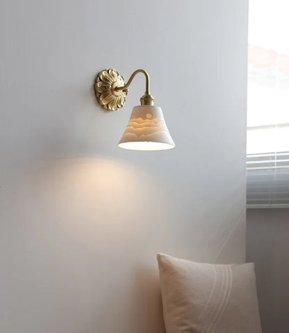 Iwhd Nordic Modern Led Wall Lamps Sconce Copper