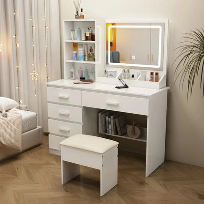 Luxury Design Stylish Makeup Dresser Antique Bedroom Dressing