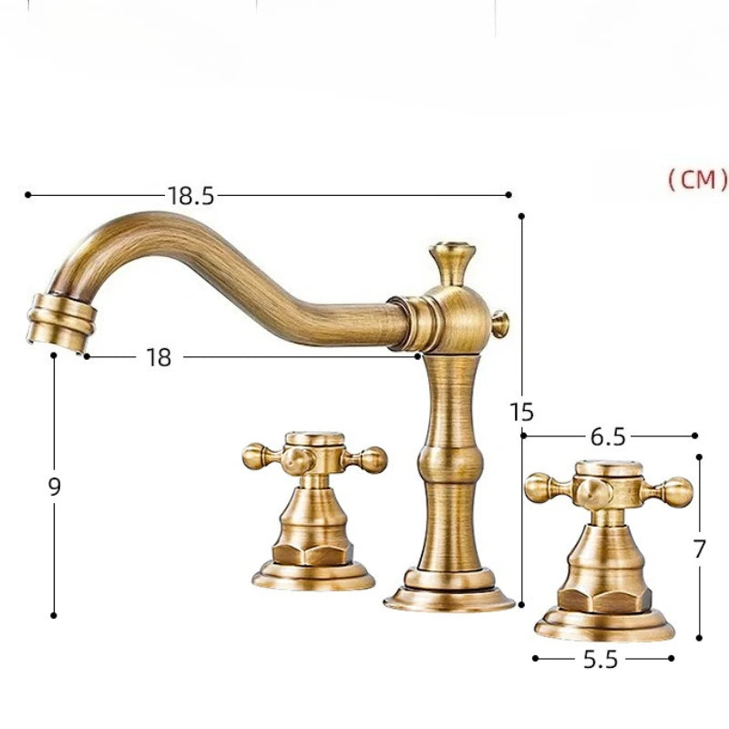 Widespread Bathroom Sink Faucet Hole Deck Mounted Dual