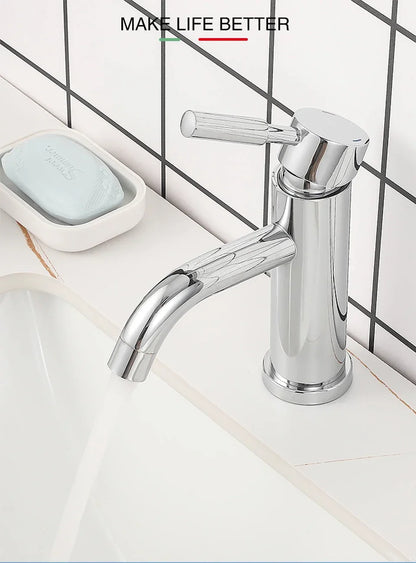 Black Basin Faucet Stainless Steel Bathroom Sink Faucet
