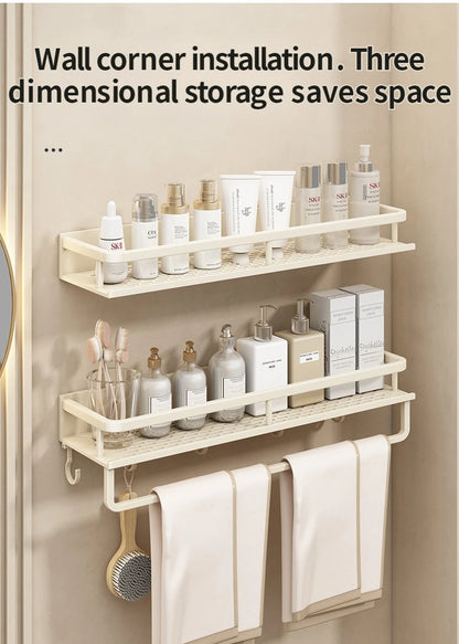 Yellow White Corner Shelf Bathroom Rack Shelf Organiser