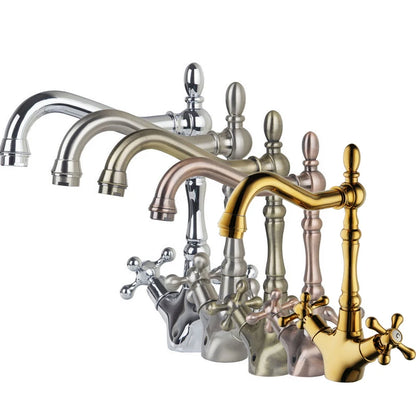 Kemaidi Golden Bathroom Basin Sink Faucet 360 Swivel