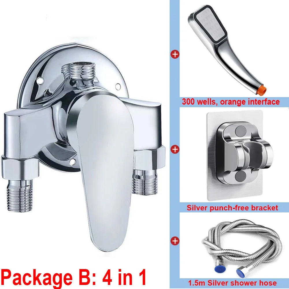 G1/2 Bathtub Shower Faucet Cold Water Mixing Valve
