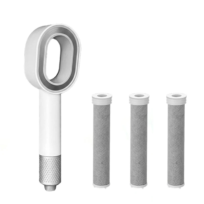 Luxury Filter Shower Head High Output Carbon Fiber
