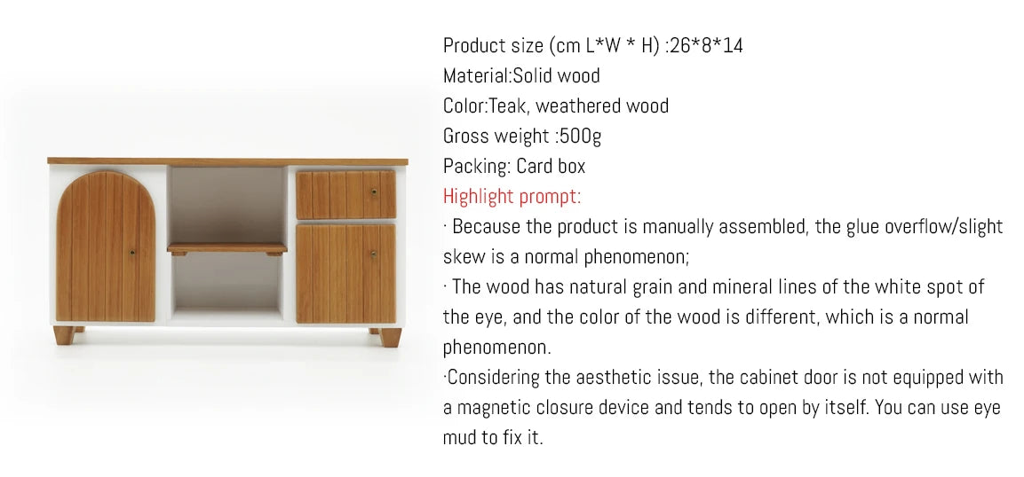 1/6 Bjd Ob11 Miniature Dollhouse Furniture Mini Model