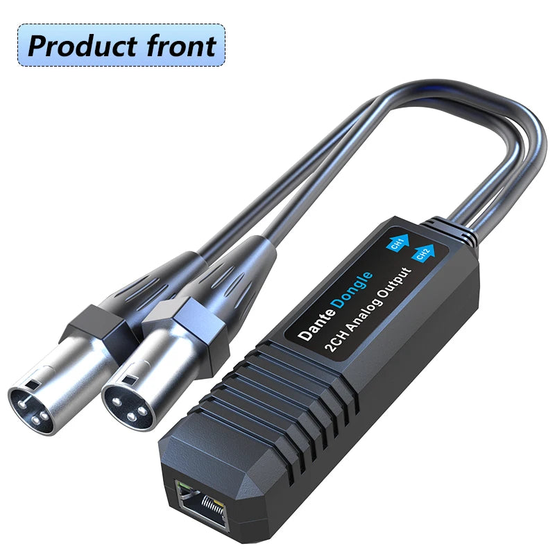 Dante Input Dongle Converter 2-Channel Analog Output Independent