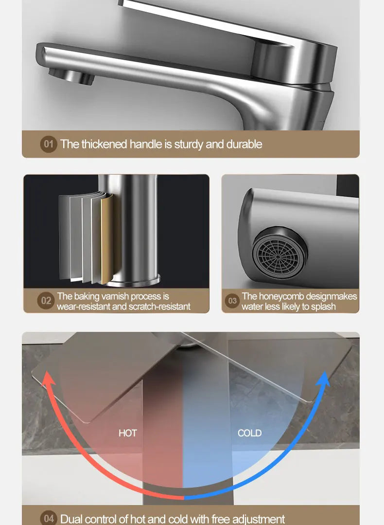 Stainless Steel Faucet Cooling/ Cold Universal Type Suitable