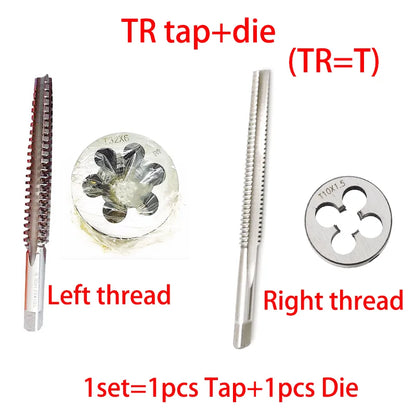 1set Left/Right Trapezoid Taps Round Die Tr 10