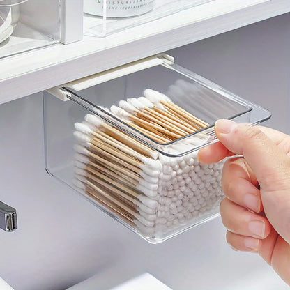Transparent Bathroom Cotton Stick Makeup Cotton Bathroom Pull-Out