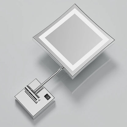 Square Touch Bathroom Mirror Wall Mounted Lighted Bathroom