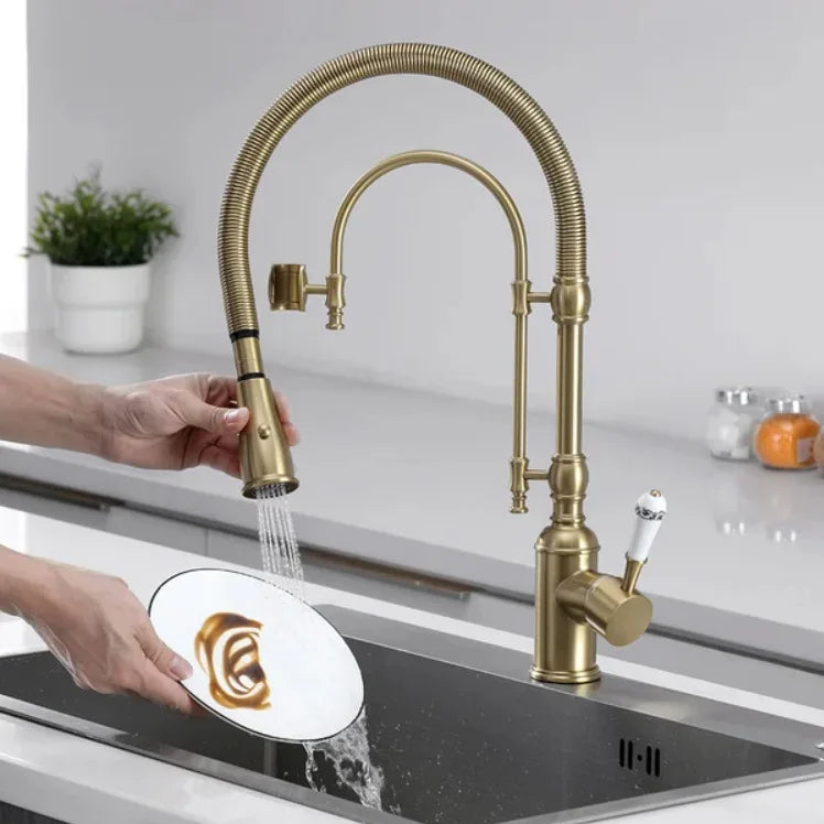 Faucet Pull Out 360 Degree Multi-Function Spring Pull