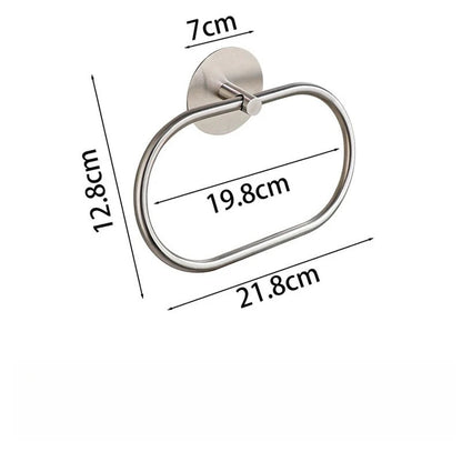 Self Adhesive Towel Ring Bathroom 304 Stainless Steel